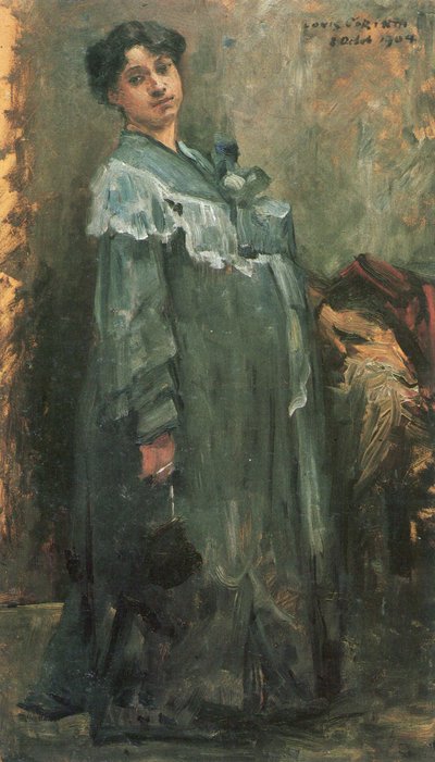 In the Silk Robe by Lovis Corinth